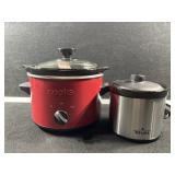 (2) Small Slow Cookers: .6qt, 1.5qt