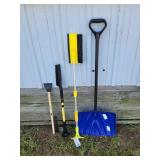 Snow shovel, snow scrapers
