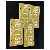 1970 Michigan License Plates
