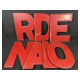 Porcelain Letters from Leonard Gas Station