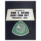 Conservation sign, Dairy Farm Sign