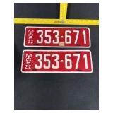 Michigan license plates 1922