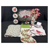 Cardinal Christmas Decor, Cutting Board