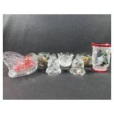 Mikasa Crystal, Crystal Sled, Candle Holders