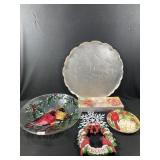 Christmas Platters, Indiana Glass Party Set, etc