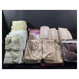 3 sets of Full Size sheets, Curtains, Sheers, etc
