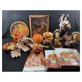 Autumn Decor, Pumpkins, Scarecrow, etc