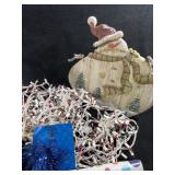 Wrapping Paper, Bows, Decorative Sled, etc
