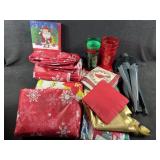 Christmas Table Cloths, Bells, Etc