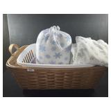 Large Blanket Basket , Laundry Basket