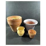 Terra Cotta Pots, Plastic Pots
