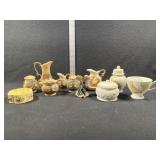 Vintage Enesco Tea Set, Butter Dish, etc