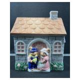 Cottage & Mouse Cookie Jar