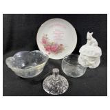 Milk Glass Scotty Dog Powder Dish, Candy Dish