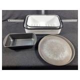 Enamel Coated Pans, Bread Pans