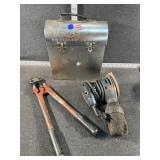 Bolt Cutter, B+D Sander & Metal Lunch Box