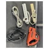 Black +Decker Navigator Hand Saw, Extension Cords