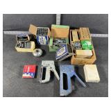 Staples, Staple guns, wood screws, fasteners