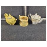 Genie Lamp Teapot, Creamer Dish