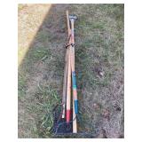 Handled Tools: Rake, Hula Hoe, Grabber, etc