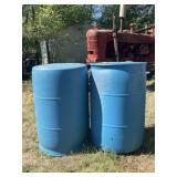 (2) 50gal Barrels