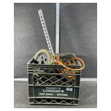 Crate with Wheel and Extension Cord and More