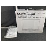 ClearTunes 13in LED Transparent TV