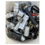 Bucket w/ Plumbing Accessories & More