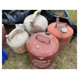 (2) Vintage Gas Containers