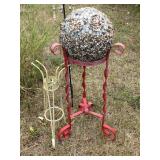 Planter Stands, Wind Chime, Gazing Ball