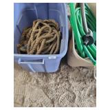 Tubs with Rope and Hose