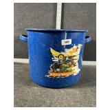 Blue Enamel Coated Pot