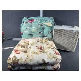 Floral Seat Cusions and Fan
