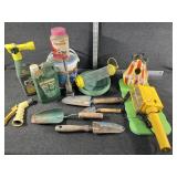Crate w/ Garden Supplies