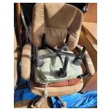 (2) Office Chairs, Stool
