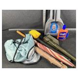 Army Type Shovel, Long Handled Brush & More