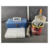 Spark Plugs, Toolbox, Drill Bits, etc