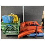 Tackle Box with Life Jackets