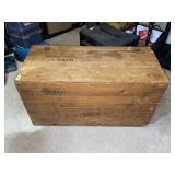 Wooden Chest with Fabric