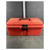 Toolbox with Assorted Hardware