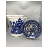 Buffalo Pottery Pitcher and plate