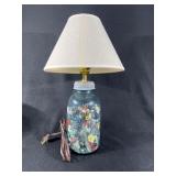 Ball Jar w/ Buttons Lamp