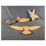 Assorted Wooden Bird Decor
