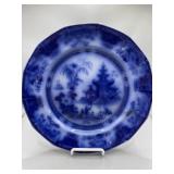 Flow Blue Lahore Plate