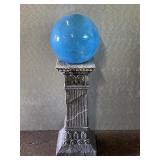 Blue globe with stand