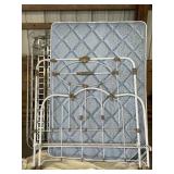 Metal Bed Frame with Bed