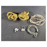 2 Master Locks With Key, Cable & Electrical Wire