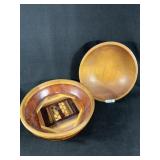 Vintage Munising & Sagebrush Wooden Bowls