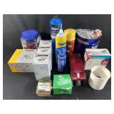 Clamps/ Sand wheels propane tank and more