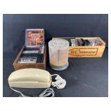Cassette tapes and land line phone